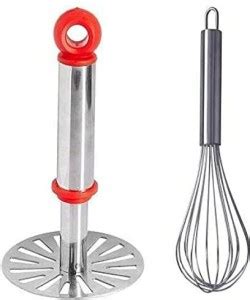 Finetouch Combo of Potato , Pav Bhaji Masher & Mixer Stainless Steel ...