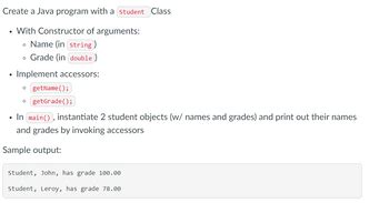 Image result for Create a Java Program with a Class Called Student Details