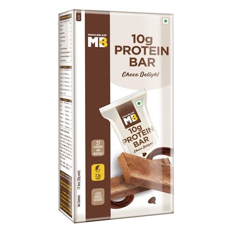 Buy MuscleBlaze Mini-Protein Bar 420g, 35g x 12bars with Zero added ...