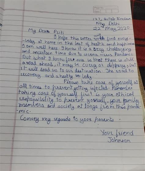 Write a letter to your family members who lives in India to asking ...