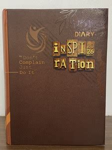 Anicca Premium Brown Inspiration Sunday Separate HardBound Tabbed ...