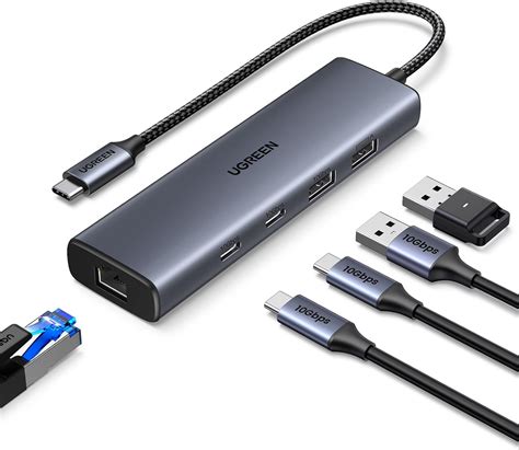 UGREEN 10Gbps USB C Hub Ethernet adapter with 2 x India | Ubuy
