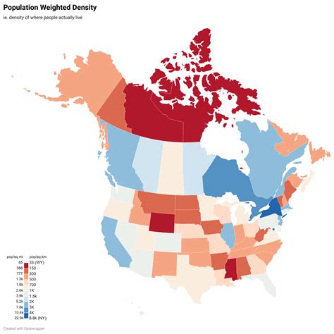 US/Canada Population Density of Where People Actually Live : r/MapPorn