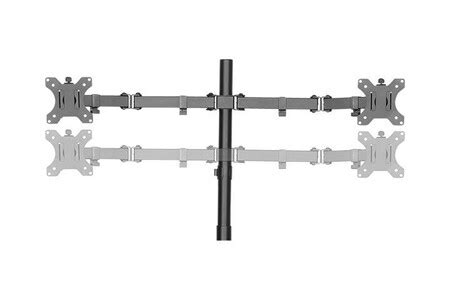 Meubles TV 2direct LogiLink Quad Monitor Desk Stand - Pied - pour 4 ...