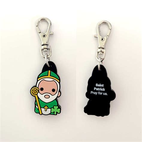 St. Patrick Tiny Saints Charm Clip | St. Patrick's Guild
