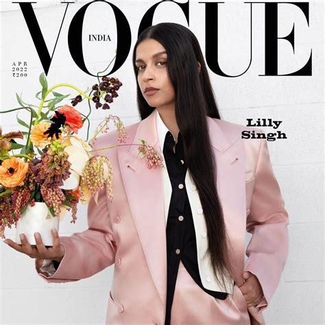 Lilly Singh serves new age wedding guest style in a black embroidered ...