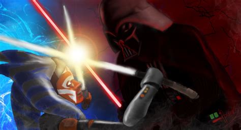 Ahsoka Tano Vs Darth Vader