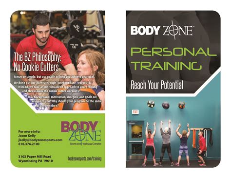 BODY ZONE PERSONAL TRAINING BROCHURE - f - Body Zone Sports and ...