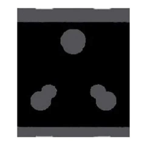 Buy Norisys Cube Series 3 Pin Shuttered Socket 16A And 6A 2Module C5332 ...