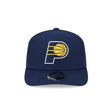 Men's New Era Navy Indiana Pacers Core Logo 9SEVENTY Stretch-Snap Hat