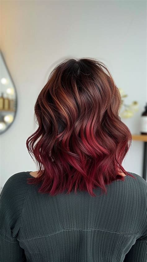 Elegantly Ombre: 25 Beautiful Ideas for Short Tresses | Ombre hair, Red ...