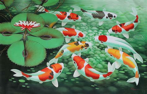 Koi Painting Wallpapers - Top Free Koi Painting Backgrounds - WallpaperAccess