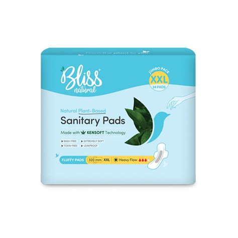 Buy BLISSNATURAL Organic Sanitary Pads For Women|Rash-Free Sanitary ...