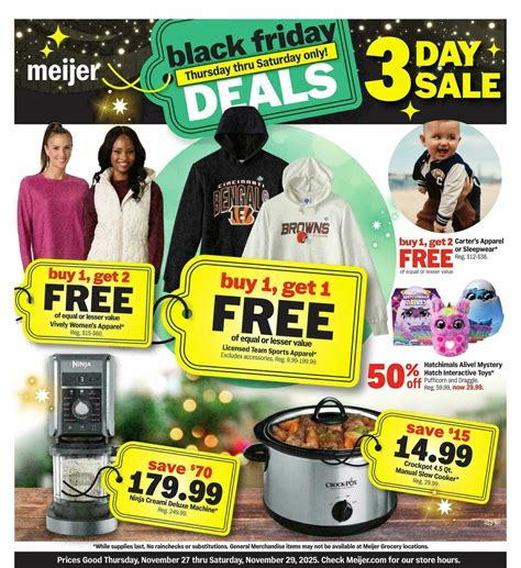 Meijer Black Friday Deals Weekly Ad from November 27