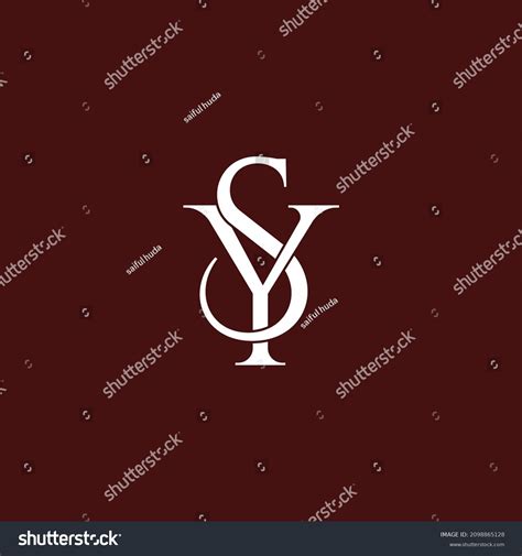 Vector Graphic Initials Letter SY Logo Design Template | CartoonDealer ...