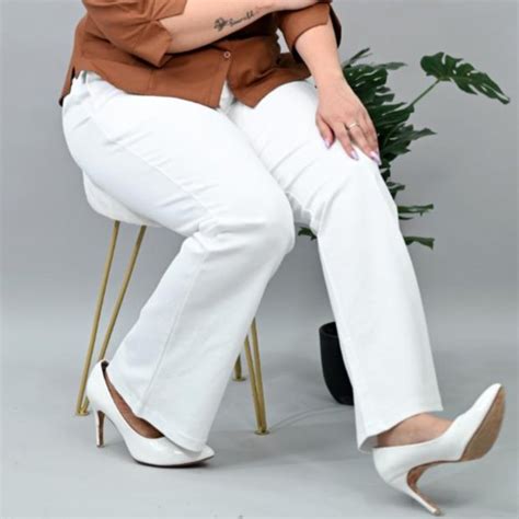 Plus size bootcut flare pants & trousers for women casual and office wear.