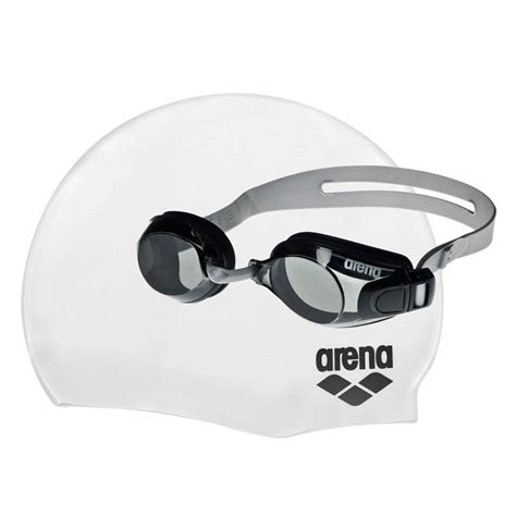 ARENA Adult Swimming Pool Cap & Goggle Set – SportsBunker.in