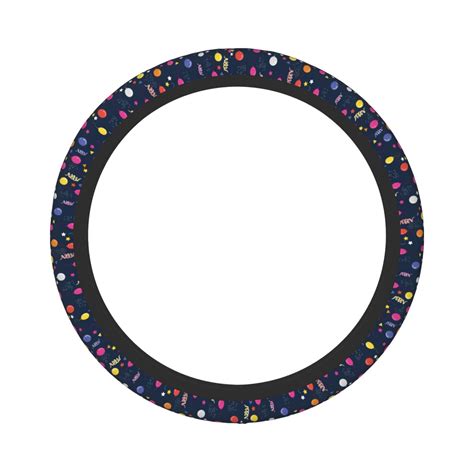 Daiia Colored Balloons Steering Wheel Cover Auto Steering Wheel Covers Breathable Anti-Slip ...