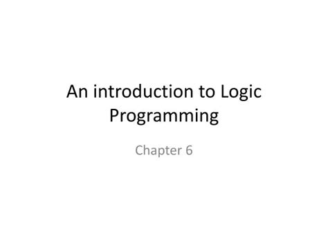 Image result for Logic programming Introduction