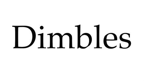 Image result for Dimbles