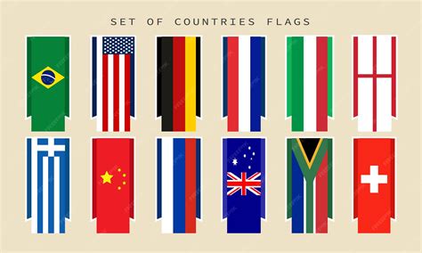 Premium Vector | Country flags collection