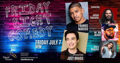 Friday Night Comedy: Frankie Marcos & Friends, Tabard Theatre, San Jose ...