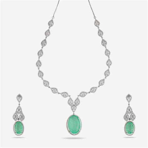 Silver Necklace for Women | Exquisite Silver Necklace Set Designs