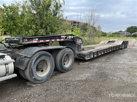 2005 Load King 503TDPS 55 ton Tri/A Removable Gooseneck Lowboy Trailer ...