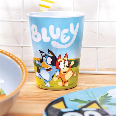 Buy Zak Designs Bluey Kids Dinnerware Set Includes Plate, Bowl, Tumbler ...