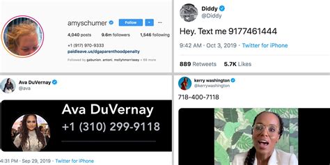 Celebrity Phone Numbers