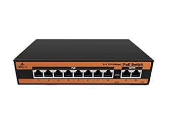 A+ PRODUCTS POE SWITCH 8 PORT 10/100 POE + 2 UPLINK 10/100 96 WAT (PACK ...