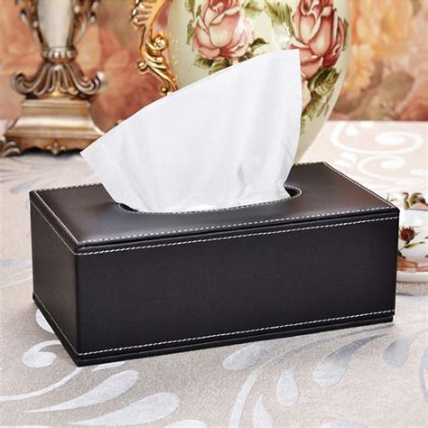 YFXOHAR Leather Tissue Box Holder/Rectangular Napkin Holder/Tissue ...