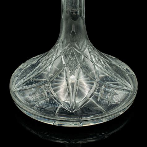 Vintage Wine Decanter, English Cut Glass, Decorative, Spirit Vessel ...