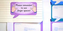 Time Saving Speech Bubble Stickers for Marking Learning Objectives