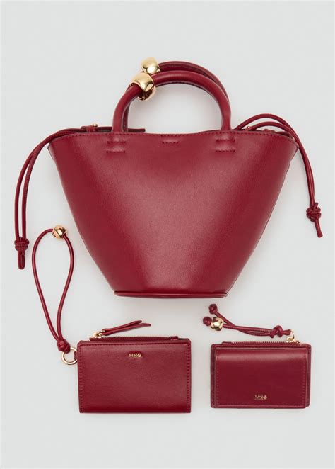 Mini-purse with bead detail - Women | MANGO Macedonia
