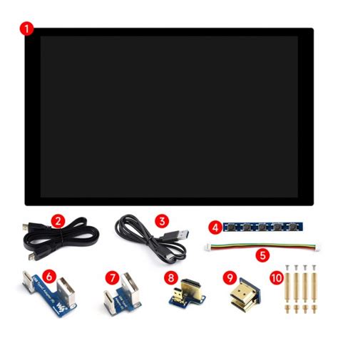Buy Waveshare 10.1DP-CAPLCD 10.1inch Capacitive Touch HDMI Display ...