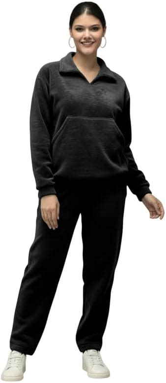 Buy VASTRADROBE Fleece-Fur Cord Set for Women - Plush Fleece Pullover ...
