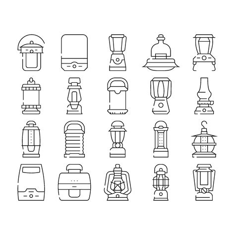 campaign hiking lighting for sale ebal Vector Art