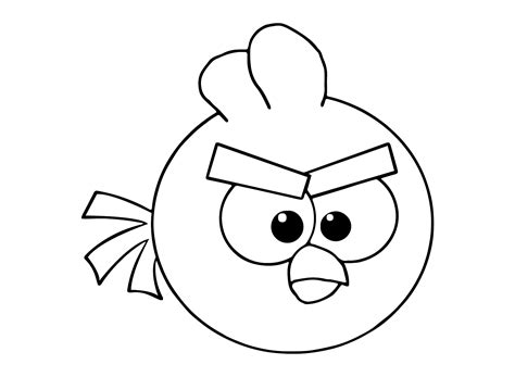 Angry Birds Coloring Pages Red