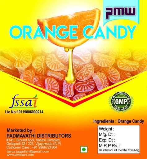 Pmw - Grade A Quality - Orange Candy - Tangy - 500 Grams : Amazon.in ...