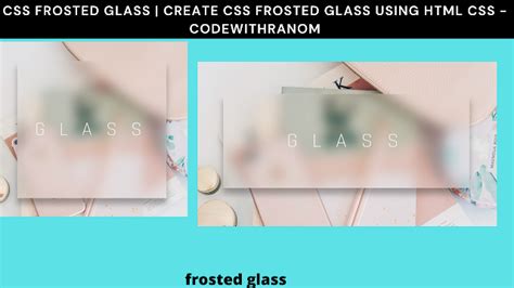Image result for HTML/CSS Glass Effect Div