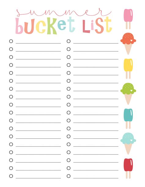 Bucket List Template Pdf at Cristopher Robertson blog