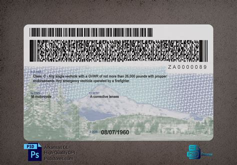 Oregon Driver License Template - PSD Stores