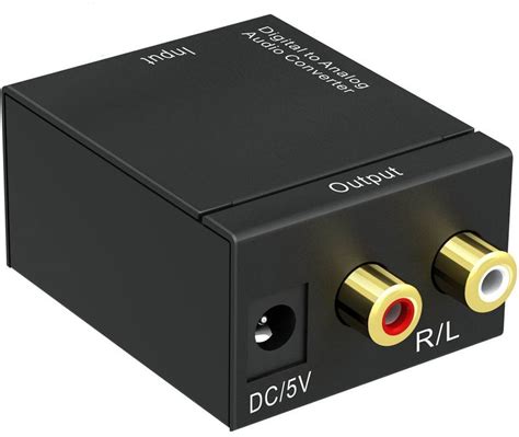 Tobo Digital Optical Coax to Analog RCA Audio Converter Adapter TD-518H ...