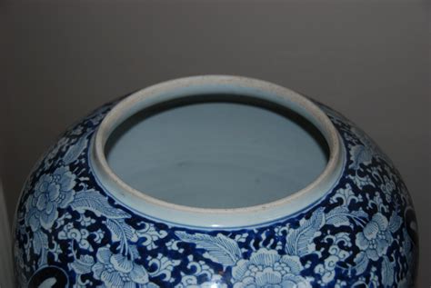ODA21 Zeer grote Chinese blauw/wit pot | Artlistings