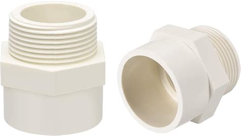 Uxcell 50mm PVC Pipe Fitting Adapter Connector - 2Pcs India | Ubuy