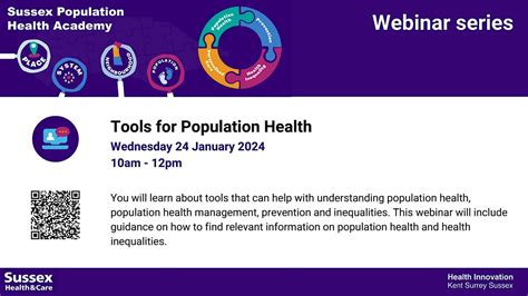 Tools for Population Health, January 24 2024 | Online Event | AllEvents