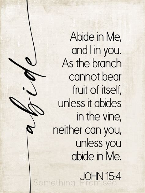 a drawing of a man's face with the words john 15 4