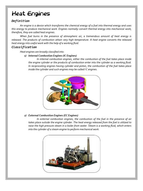 Image result for Heat Engine Example