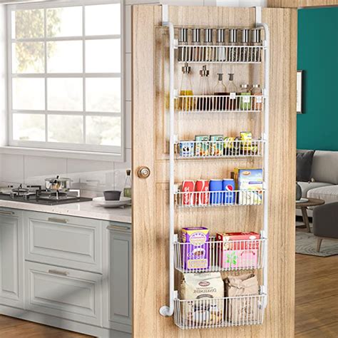 Over the Door Pantry Organizer, 6-Tier Pantry Door Organization and ...